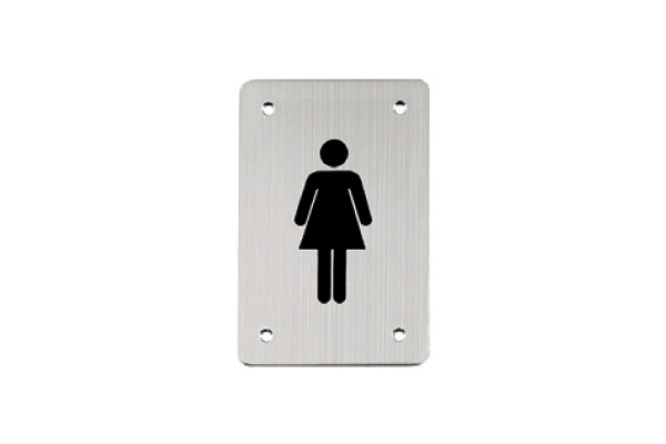 Placa sinal�tica 150x100 - INOX 304